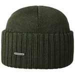 Stetson Northport Winter hat Made of Merino Wool - Cap Made in Italy - Seaman's Cap for Women/Men Fall/Winter Wool hat - Olive One Size