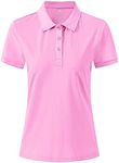 MoFiz Women Golf Polo Shirts Short-