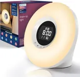 HEYAXA Sunrise Alarm Clock with Wake Up Light for Kids, Adults, Heavy Sleepers, Sleep Aid with Sunrise Simulation，8 Colors Night Light & 6 Natural Sounds for Bedrooms FM Radio, Gift Ideas