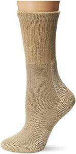 Thorlos Women's KX Hiking Thick Padded Crew Sock, Khaki, Large