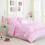 Mi-Zone Mizone Lia 3 Piece Comforter Set, Pink, Twin/Twin X-Large(MZ10-301)