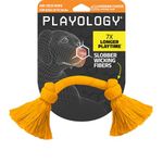 Playology Dri Tech Rope Dog Chew Toy for Medium Dog Breeds (15-35lbs) - Engaging, All-Natural Cheddar Cheese Scented Dog Toys for Tough Chewers - Easy to Clean - Interactive and Non-Toxic