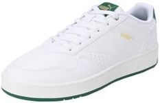 PUMA Men's Court Classic Sneaker, White/Vine/Gold, US 10