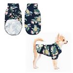 Dog T-Shirt, Dog Clothes Pet Summer Shirts Hawaii Beach Pineapple Printed Puppy Shirt Soft Comfortable Shirt Apparel Outfit Seaside Resort Style Pet Cool Clothes for Pet Dogs Cats (S)