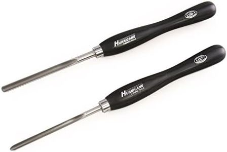 Hurricane Turning Tools, M2 Cryo, 2 Piece Spindle Gouge Set (1/2" and 3/8" Flute), Pro Series Woodturning Tools