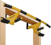 STOZM MultiEx Chin Up Bar – Unique Doorway Pull Up Bar for Home Gym Exercises with 450lbs Weight Capacity, Push Up Capability and TPE-Protected Grips (Brisk Yellow) (YR9T)