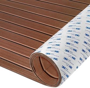 HXBYX EVA Foam Boat Flooring with 3M Self-Adhesive Backing DIY Boats Decking Marine Sheet Faux Teak Material,Non-Slip Cooler Pads for Kayak Yacht SwimPool RV 95"x44"/31"/16"/6.7"/2.4",47.5"x16"