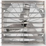 Hurricane Pro Shutter Exhaust Fan with 3 Metal Blades, Electric Cord, and Button Controller for Household Ventilation Fans, 36 Inch