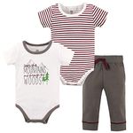 Yoga Sprout Baby Bodysuit Pant 3 Piece Set, Mountains, 18-24 Months (24M)