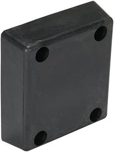 Vestil B-1213-4 Rubber Molded Dock Bumper, Rectangular, 13" Height, 12" Width, 4" Depth