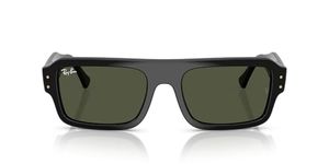 Ray-Ban Unisex UV Protected Green Lens Rectangle Sunglasses - 0RB445466773153