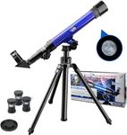 C2104 Lunar Telescope for Kids – 20x 30x 40x Magnification, includes Two Eyepieces, Tabletop Tripod, Finder Scope, Full-Color Learning Guide, The Perfect STEM Gift for Viewing The Moon