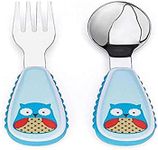 Skip Hop Toddler Utensils, Fork and Spoon Set, Owl