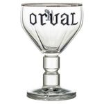 Orval Belgian Silver Rimmed Beer Chalice