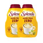 SPLENDA MONK FRUIT LIQUID, Zero Calorie Sweetener Drops, 3.38 Fl Oz Bottle (Pack of 2)