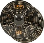 Meinl Cymbals Classics Custom Dark Hihat Cymbal 14 inch (Video) for Drum Set (35,56cm) – Pair – B12 Bronze, Dark Finish, Made in Germany (CC14DAH)