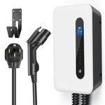 LEFANEV 40A EV Charger Level 2 Station,9.6KW NEMA14-50 Wall Electric Vehicle Charging Station for Electric and Hybrid Vehicles with 20ft Charging Cable