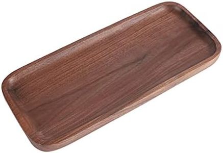 Walnut Wooden Tray Solid Wood Serving Tray Rectangle Platter Tea Tray Coffee Table Tray (118.X5)