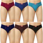 Frenchie® Plus Men's 100% Combed Cotton Solid Brief with Soft Concealed Waistband | Combo Underwear for Men