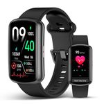2026 Smart Watch Fitness Tracker for Men Women, 1.47″ HD Curved Screen, 24/7 Heart Rate Blood Oxygen Pressure Monitor, Sleep Tracker, 110+ Sports Modes, Waterproof Pedometer Smartwatch for Android iOS