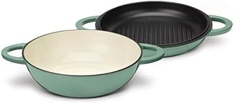 Cuisinart CI5528-2SG 2-in-1 Multipurpose Set (4 Qt. All Purpose Pan & 11" Grill Pan) - Sage Green