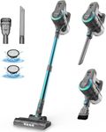 DEVOAC N300 Cordless Vacuum Cleaner, 6 in 1 Ultra-Lightweight Stick Vacuum, 2200mAh Battery Up to 40mins Runtime, Powerful Handheld Vacuum for Hard Floor Carpet Pet Hair Home