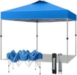 MFSTUDIO 10x10 Pop Up Canopy Tent, Gazebo Shelter Sun Shade Canopies Waterproof Patio Portable Popup Screened Tents for Beach,Parties,Camping,Blue