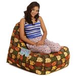 Style Homez Hackey Cotton Canvas Abstract Printed Bean Bag XXL Size with Fillers