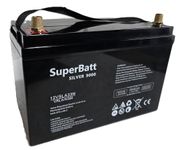 12V 140AH (100AH 110AH 120AH 130AH) 12VSLA33N VRLA AGM Deep Cycle Leisure Marine Rechargeable Battery Motorhome Caravan Motor Mover Boat - Fully Sealed No Spill with brass terminals