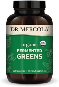 Dr. Mercola Organic Fermented Greens, 30 Servings (180 Capsules), Dietary Supplement, Supports Immune Health, Non-GMO, Certified USDA Organic