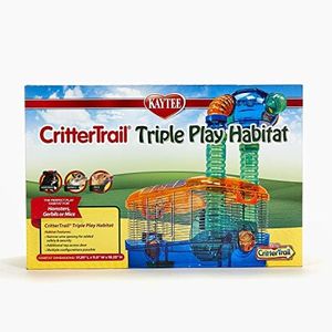 Kaytee CritterTrail Triple Play Habitat Cage for Small Animals, Hamsters, Gerbils, Mice