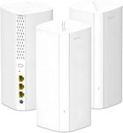 Tenda AX3000 Whole Home Mesh Wi-Fi 6, Dual-Band, Coverage up to 650 Sqm, 160 MHz, 1024-QAM, Mesh Network for 160+ Devices, Ultra-Low Latency Seamless Roaming, Compatible with Alexa【Nova EX12(3 Pack)】