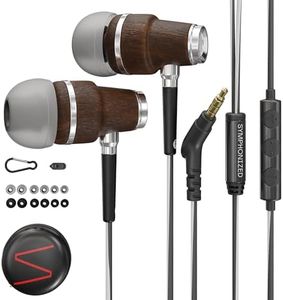 Symphonized Wired Earbuds with Microphone – 90% Noise Cancelling Ear buds with Mic, in Ear Headphones Wire for Computer & Phone, Earphones 3.5 mm Jack