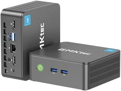 GMKtec Mini PC Intel N150 (Turbo 3.6GHz) 16GB DDR4 1TB PCIe M.2 NVMe SSD, Desktop Computer 4K Dual HDMI Display/4x USB3.2/WiFi 6/BT5.2/RJ45 Ethernet Nucbox G3 Plus