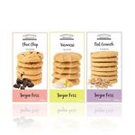 Farmhouse Biscuits Sugar Free Cookies Exclusive Giftset - (Chocolate Chip, Viennese Shorties, Oat Crunch) 150g x (Pack of 3)