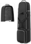 Findway Golf Travel Bag with Wheels, Heavy Duty 900D Oxford Wear-Resistant and Waterproof Travel Cover, Soft-Sided Foldable Club Bag for Airline, High Performance Padded Golf Flight Case