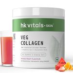 HealthKart Hk Vitals Veg Collagen Supplement (Mixed Fruit,100 G)|With Biotin,Vitamin C,E,Sodium Hyaluronate|For Healthy Skin,Hair & Nails,Powder,1 Count,25 Servings