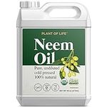 Neem Oil by PIant of Life, USDA Certified Organic, OMRI Listed, 100% Pure, Natural, Cold Pressed Neem Seed Oil Multi Purpose (16 oz (473ml))