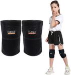 HUEGLO Dance Knee Pads For Kids,Soft Breathable Knee Pads For Kids Junior Youth Knees Protective,Knee Support For Dancing Running Hiking Basketball Volleyball Knee Pads For Girls 8-14,1Pair,Small