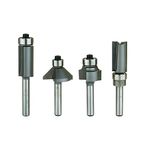 Whiteside #404 4 Piece Compact Router Bit Set, 1/4" Shank