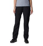 Columbia Women's Hazy Trail Rain Pant, Black, Large