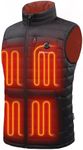 Venustas Men's Heated Down Vest with Battery Pack 7.4V Included, 90% Duck Down Lightweight Electric Vest for Hiking Hunting
