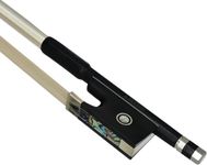 PERLMAN Carbon Fiberglass Student Violin Bow - 4/4 Size | Ebony Frog & Genuine Horsehair