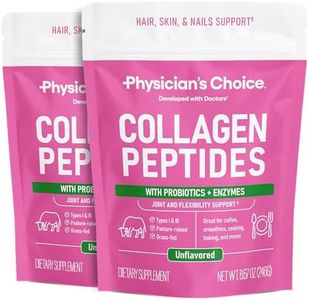 Collagen Peptides Powder - Hydrolyzed Protein(Type I & III) - Digestive Enzymes - Keto Collagen Powder for Women & Men - Hair, Skin, Joints & Workout Recovery Aid - Grass Fed, Non-GMO - Two-pack