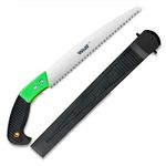 Wulf Tools 12-Inch Pruning Saw for Wood & Branch Cutting | High Carbon Steel Hand Saw for Gardening, Tree Trimming & Camping | Ergonomic Grip, Sharp Triple-Cut Blade | Lightweight Garden Tool