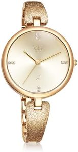 Fastrack Vyb Diva Quartz Analog Rose Gold Dial Metal Strap Watch for Girls-FV60005WM01W