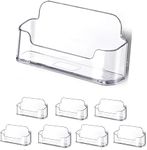 8Pcs Acrylic Cards Holder,Business Card Holder Desktop Business Card Holder Display Business Card Stand Desktop Business Card Display Holder