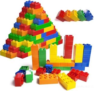 Cabeeskii Bloques de construcción Grandes, 60 Juegos de Ladrillos de construcción Grandes para niños de 3 a 5 años, compatibles con los Bloques de construcción Duplo Juguete Ideal para niños pequeños