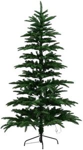 Jingle Jollys 2.1m/7ft Pre-lit Christmas Tree, 400 Warm White LEDs Sparse Artificial Xmas Tree, 860 Tips Perfect Indoor Outdoor Holiday Decor for Home Office Party, Sturdy Metal Base, Easy Set-up