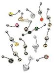 10pc 14G Naughty Belly Button Rings